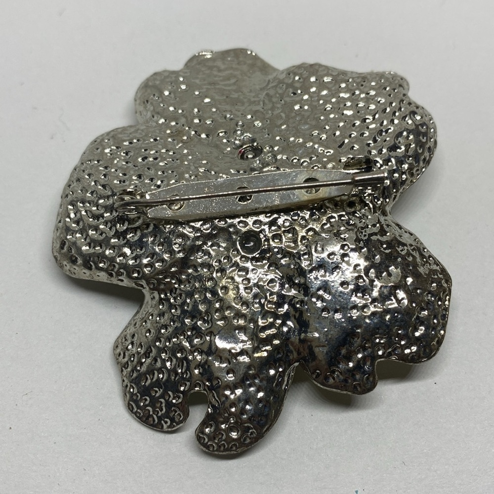 Vintage Enamel Flower Brooch​ - Picture 7 of 7